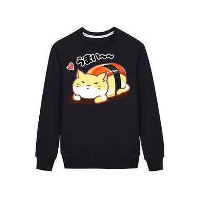 Japanese Cat Salmon Sushi Sweater SD02601
