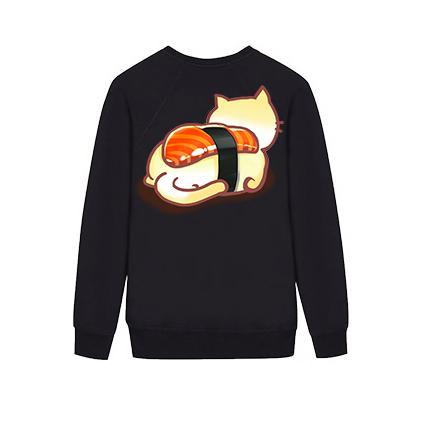 Japanese Cat Salmon Sushi Sweater SD02601