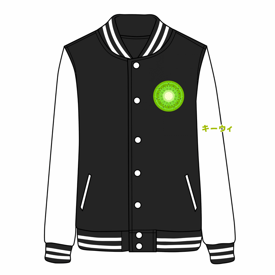 Japanese Summer Kiwi Juice Baseball Jacket SD02735