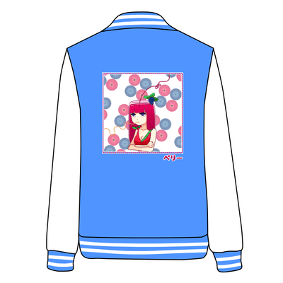 Japanese Summer Berry Juice Baseball Jacket SD02737