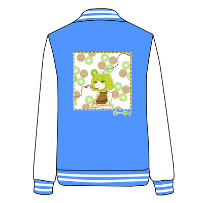 Japanese Summer Kiwi Juice Baseball Jacket SD02735