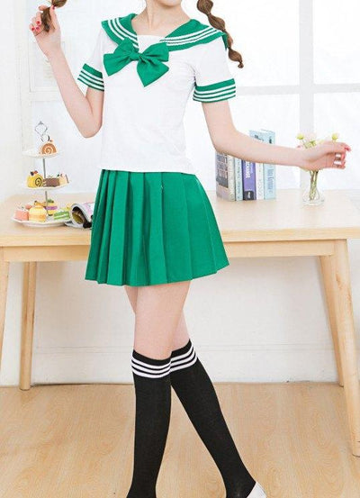 Short-Sleeved Bow School Uniforms SD00397