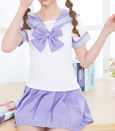 Short-Sleeved Bow School Uniforms SD00397