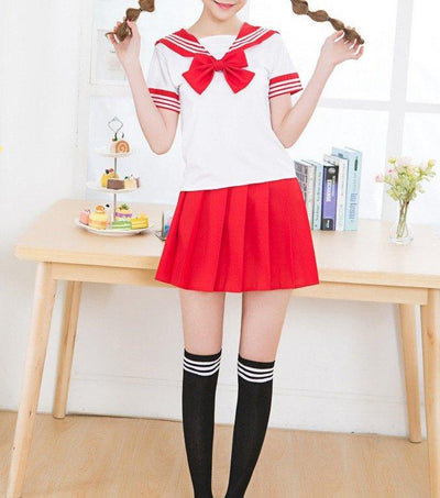 Short-Sleeved Bow School Uniforms SD00397