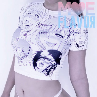 Ahegao Darling in the Franxx  Re:Zero Fate Stay Night Crop Top SD00223