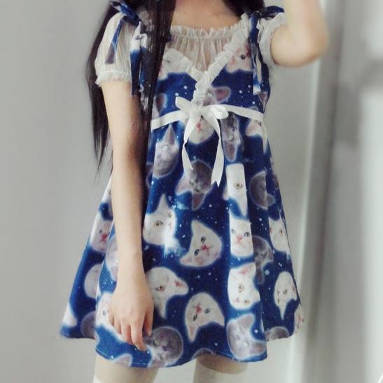 Japanese Cute Cat Dress SD01121