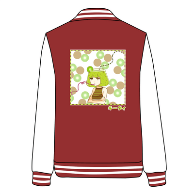 Japanese Summer Kiwi Juice Baseball Jacket SD02735