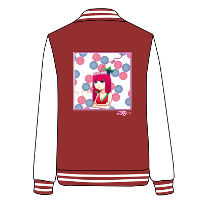 Japanese Summer Berry Juice Baseball Jacket SD02737