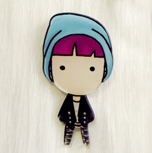 Pastel Kawaii Japanese Korean Figures Button Badge SD00082