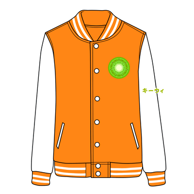 Japanese Summer Kiwi Juice Baseball Jacket SD02735