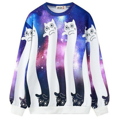 Harajuku galaxy cat sweater SD00595