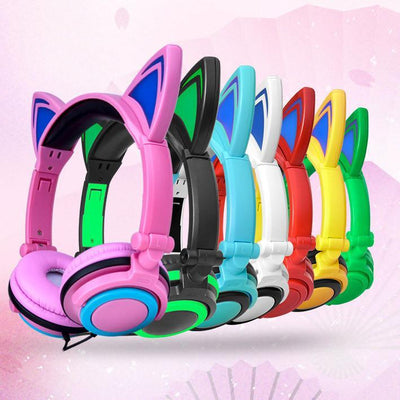 Kawaii Light Up Cat Ears Headphone SD01766