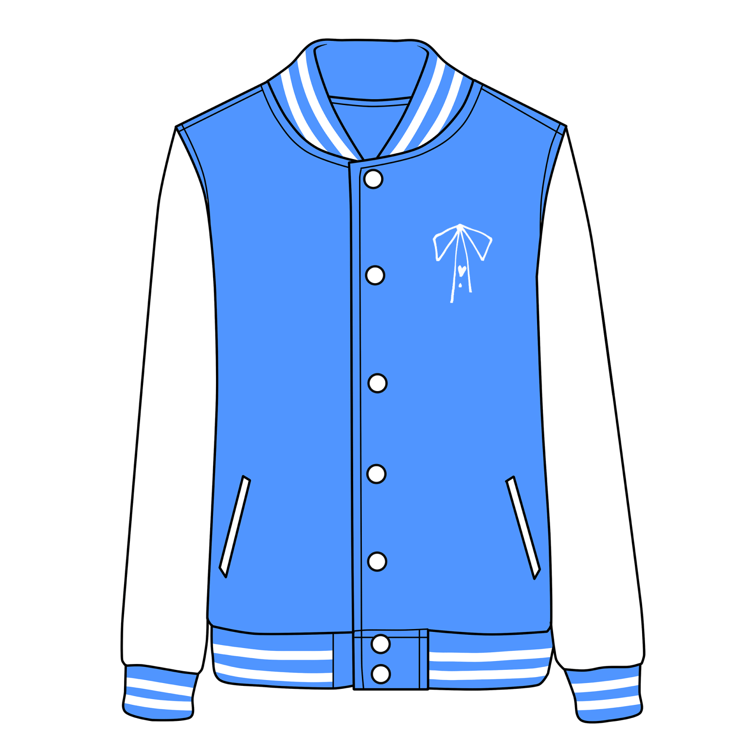 Cakey Face Baseball Jacket SD02670