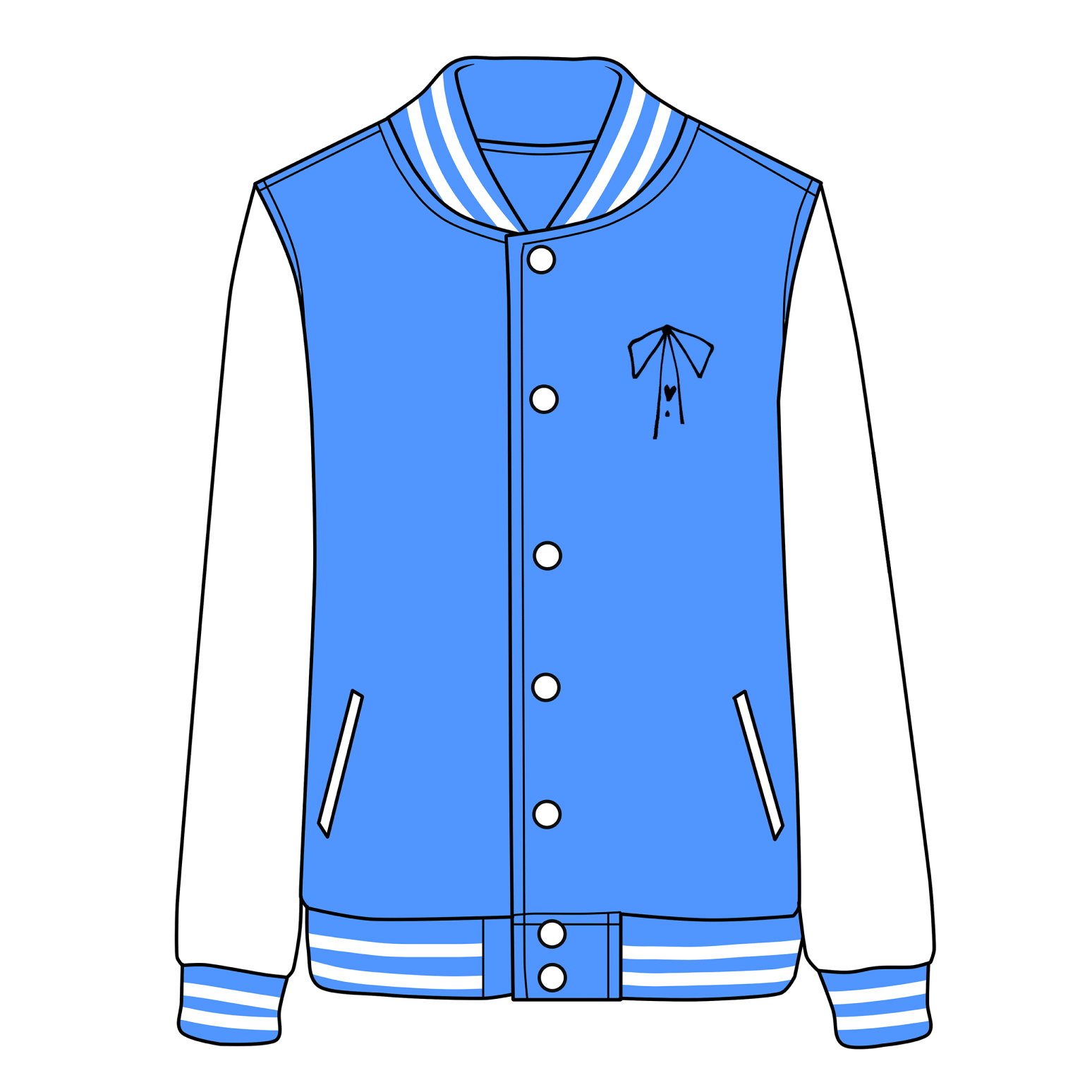 Cakey Face Baseball Jacket SD02670