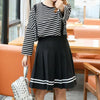 Japanese woolen pleated casual skirt SD00688