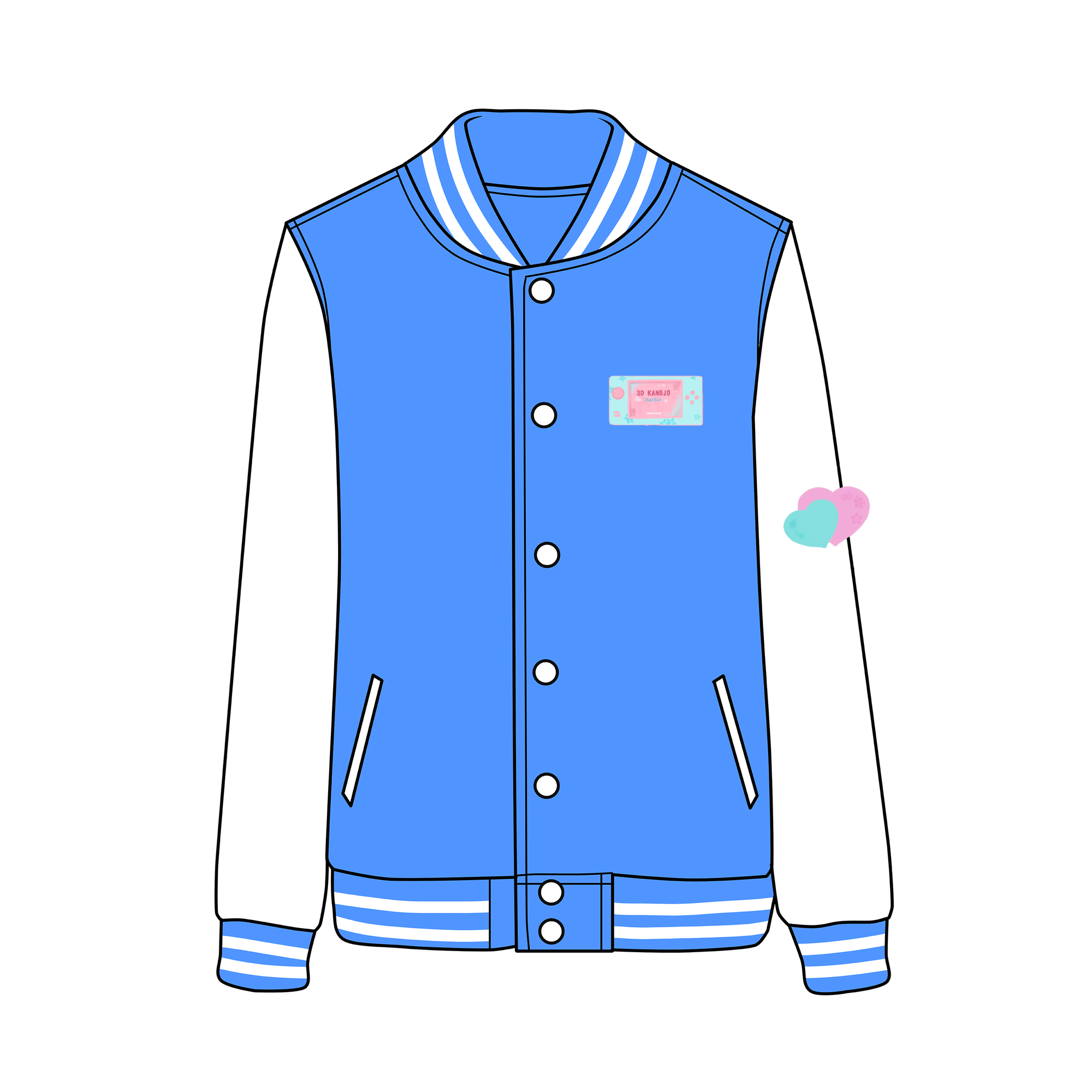 3d Kanojo Real Girl Igarashi Iroha Baseball Jacket SD02727