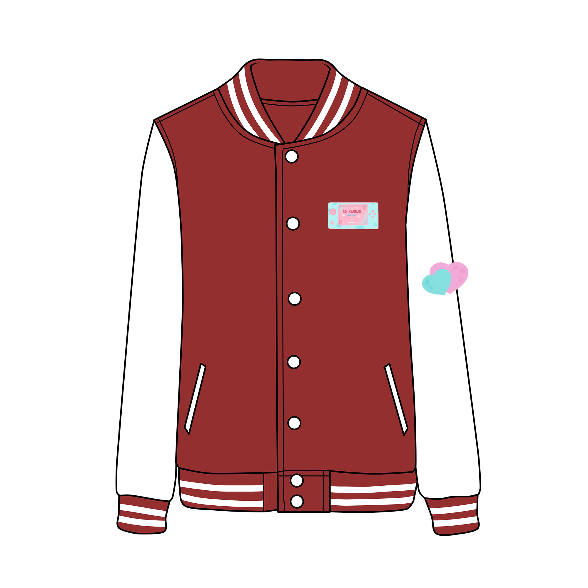 3d Kanojo Real Girl Igarashi Iroha Baseball Jacket SD02727