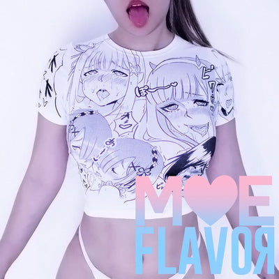 Ahegao Darling in the Franxx  Re:Zero Fate Stay Night Crop Top SD00223