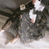 Korean Moon Stars High Waist Long Skirt SD01003