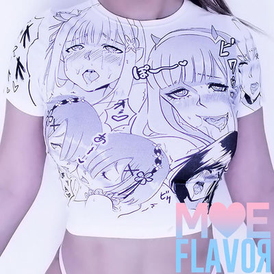 Ahegao Darling in the Franxx  Re:Zero Fate Stay Night Crop Top SD00223