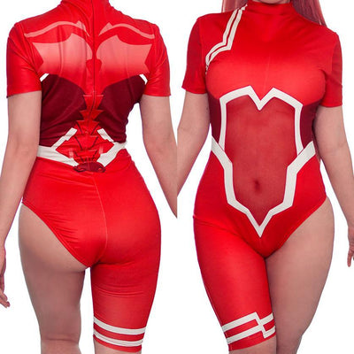 Darling In The Franxx Zero Two Battle Suit 1 Piece Cosplay Bodysuit/Swimsuit SD00071