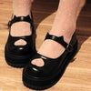 Japanese Fashion Lolita Heart Hollow Kitty Ear Shoes SD00991