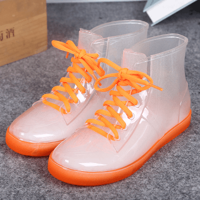 Candy Color Transparent Rain Boots SD01639