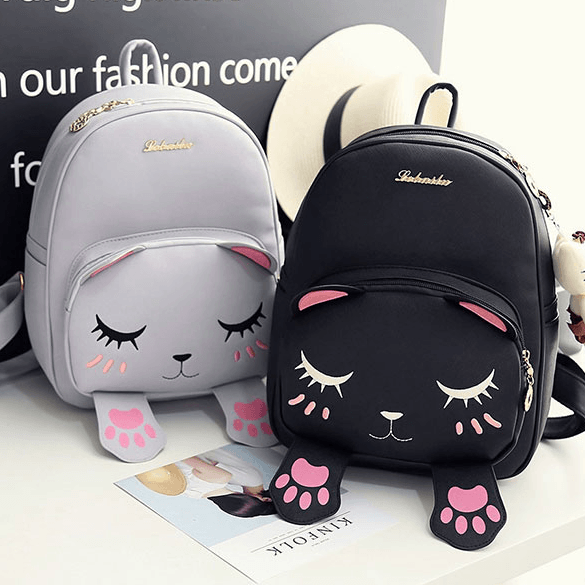 Cute Black/Gray Cat Bag SD01400