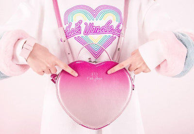 Japanese Harajuku Gradient Fade Heart Girls Planet Bag SD01786