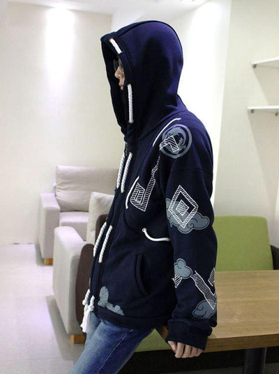 Overwatch Hanzo Navy Hoodie Sweater SD02270