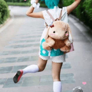 Fluffy Bunny Backpack SD00055