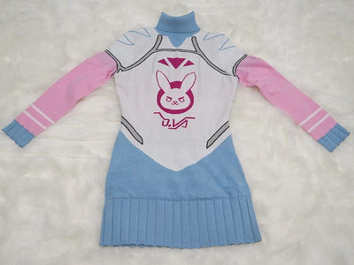 Overwatch Winter D.VA DVA Sweater Dress SD02550