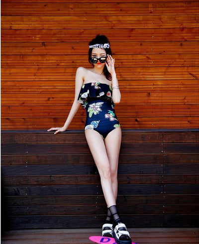 Korean Sexy Summer Printed Swimsuit (swim suit) SD02355