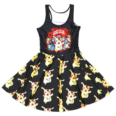 Japanese Anime Pokemon Pikachu Prints Dress SD00683