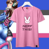 Overwatch D.VA DVA Nerf This Pink T-shirt SD01063