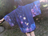 Sky Flower Darkblue Kimono Bathrobe Haori SD01038