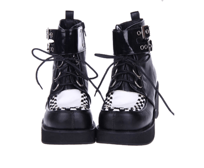 Punk Creeper Thick Bottom Boots Shoes SD00205