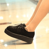 Black Suede Platform Creepers Shoes Ver.6 SD00168