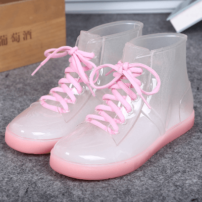 Candy Color Transparent Rain Boots SD01639