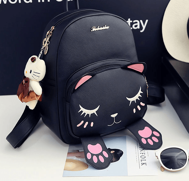 Cute Black/Gray Cat Bag SD01400