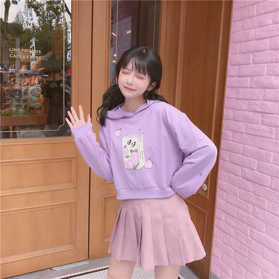 Peach Drink Hoodie Sweater SD00331