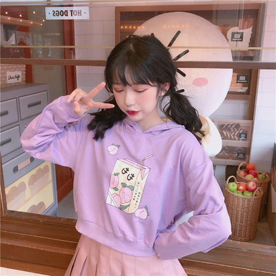 Peach Drink Hoodie Sweater SD00331