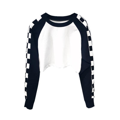Black White Short Top SD00333