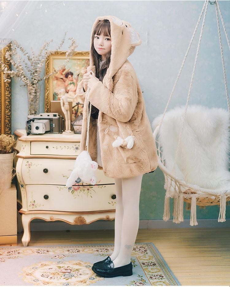 Brown Bear Velvet Plush Coat SD00520