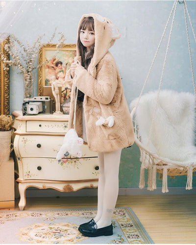Brown Bear Velvet Plush Coat SD00520