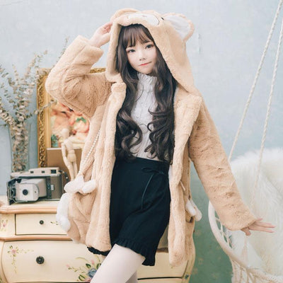 Brown Bear Velvet Plush Coat SD00520