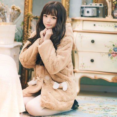 Brown Bear Velvet Plush Coat SD00520