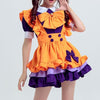 Purple and Orange Halloween Maid Dress SD00412