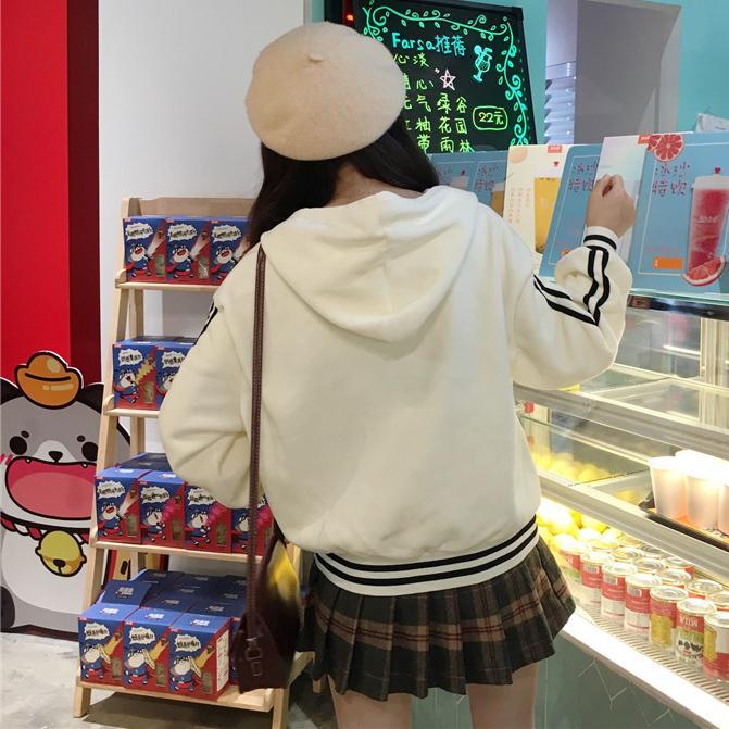 Stripes Loose Hoodie Sweater SD00353