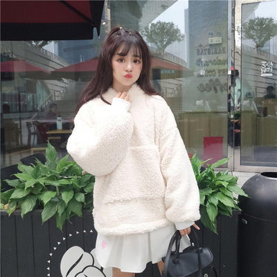 Fluffy Bear Pocket Sweater SD00419